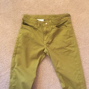 American Apparel Slim Jeans Green Size 28 Unisex